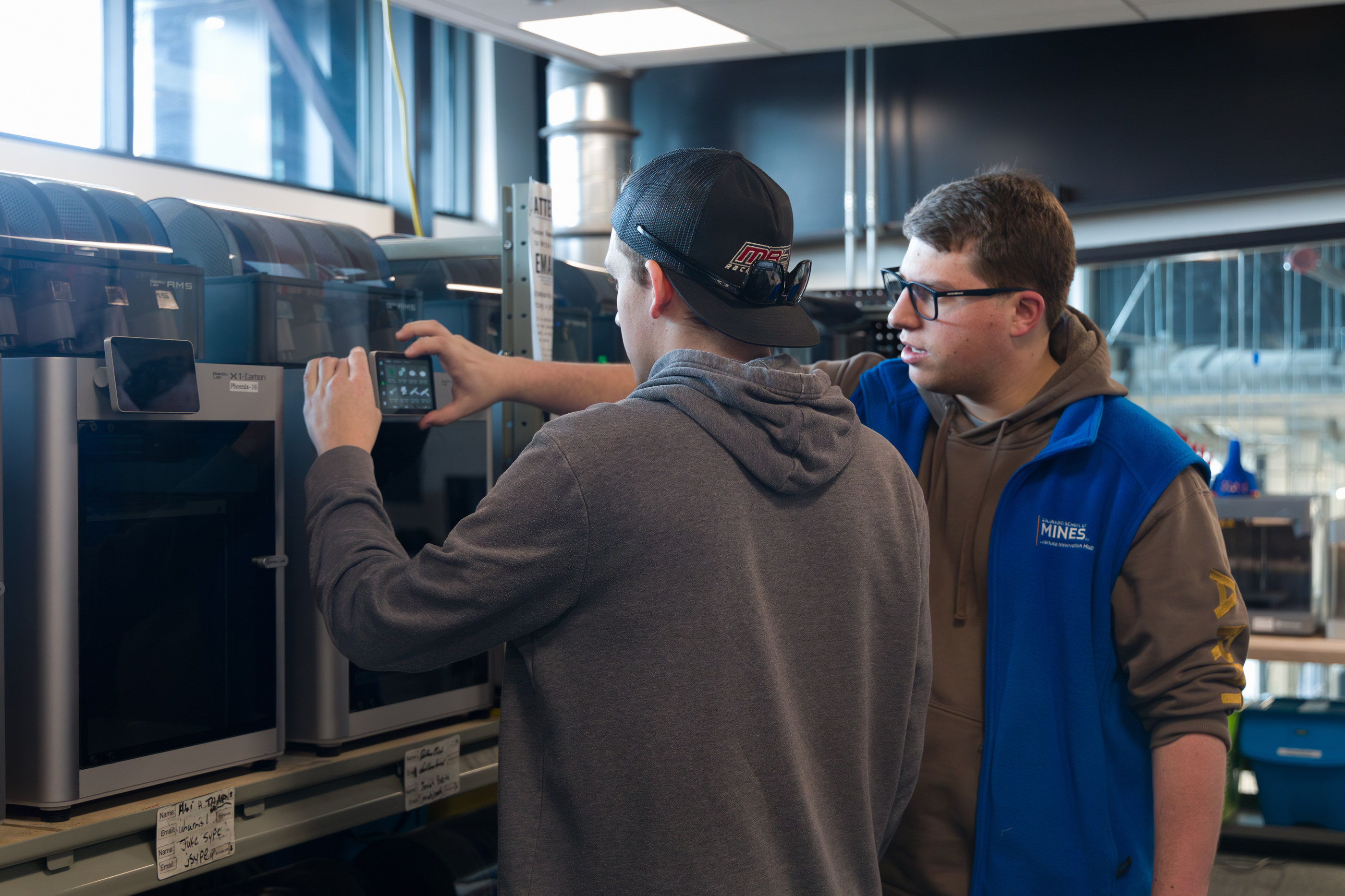 Mines students building in Labriola Innovation Hub