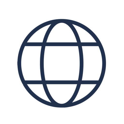 a blue globe
