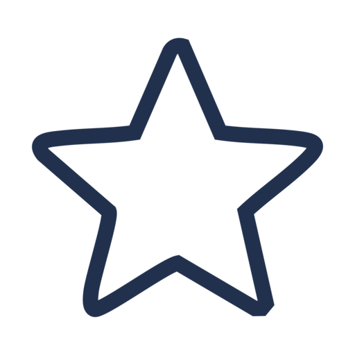A blue star