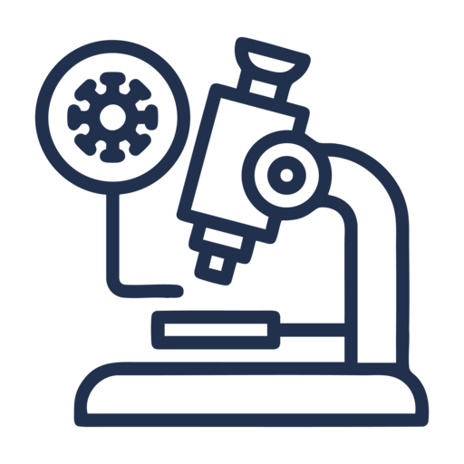 A microscope with a gearwheel on top of it.